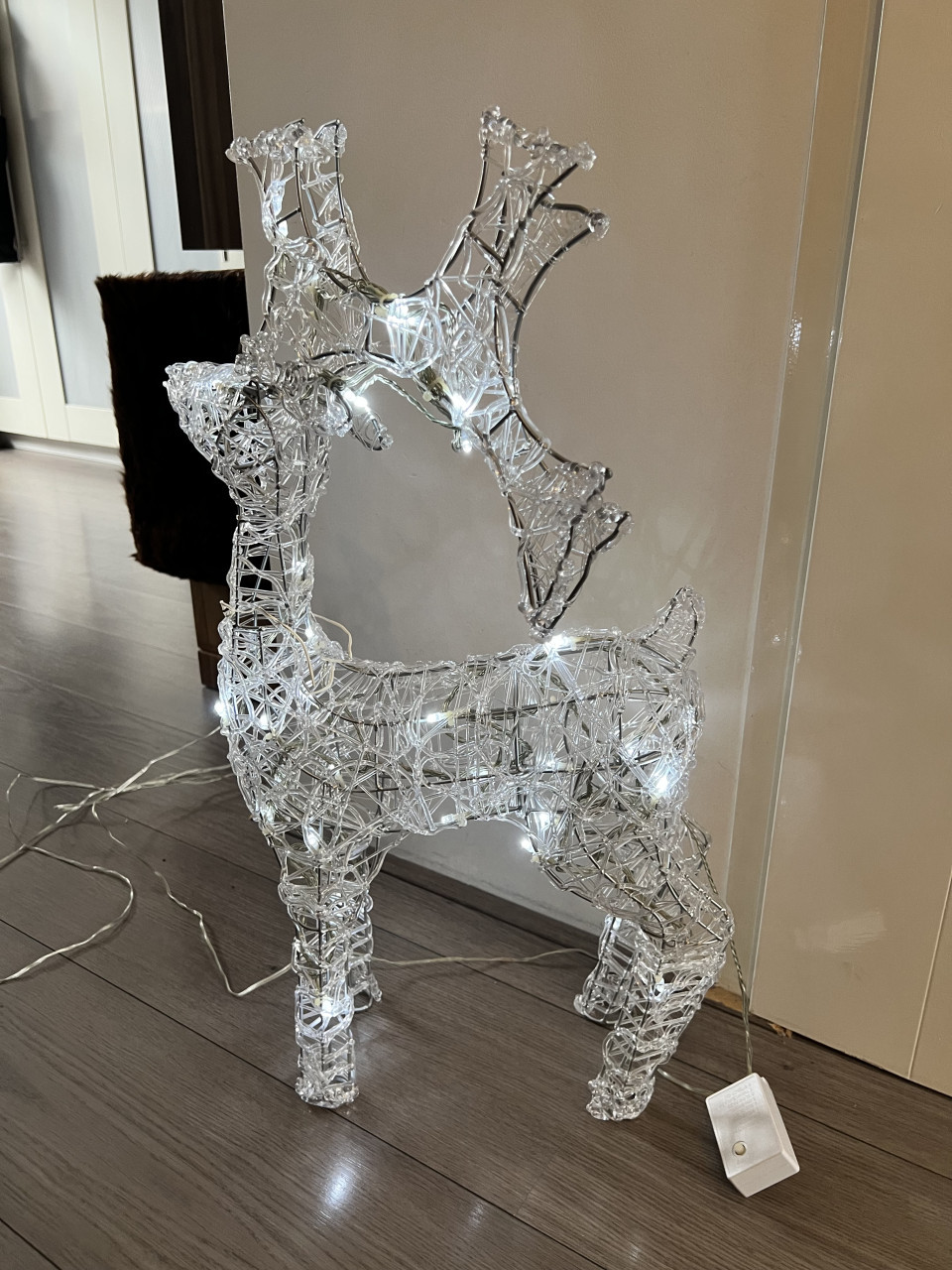 Kerst rendier verlicht