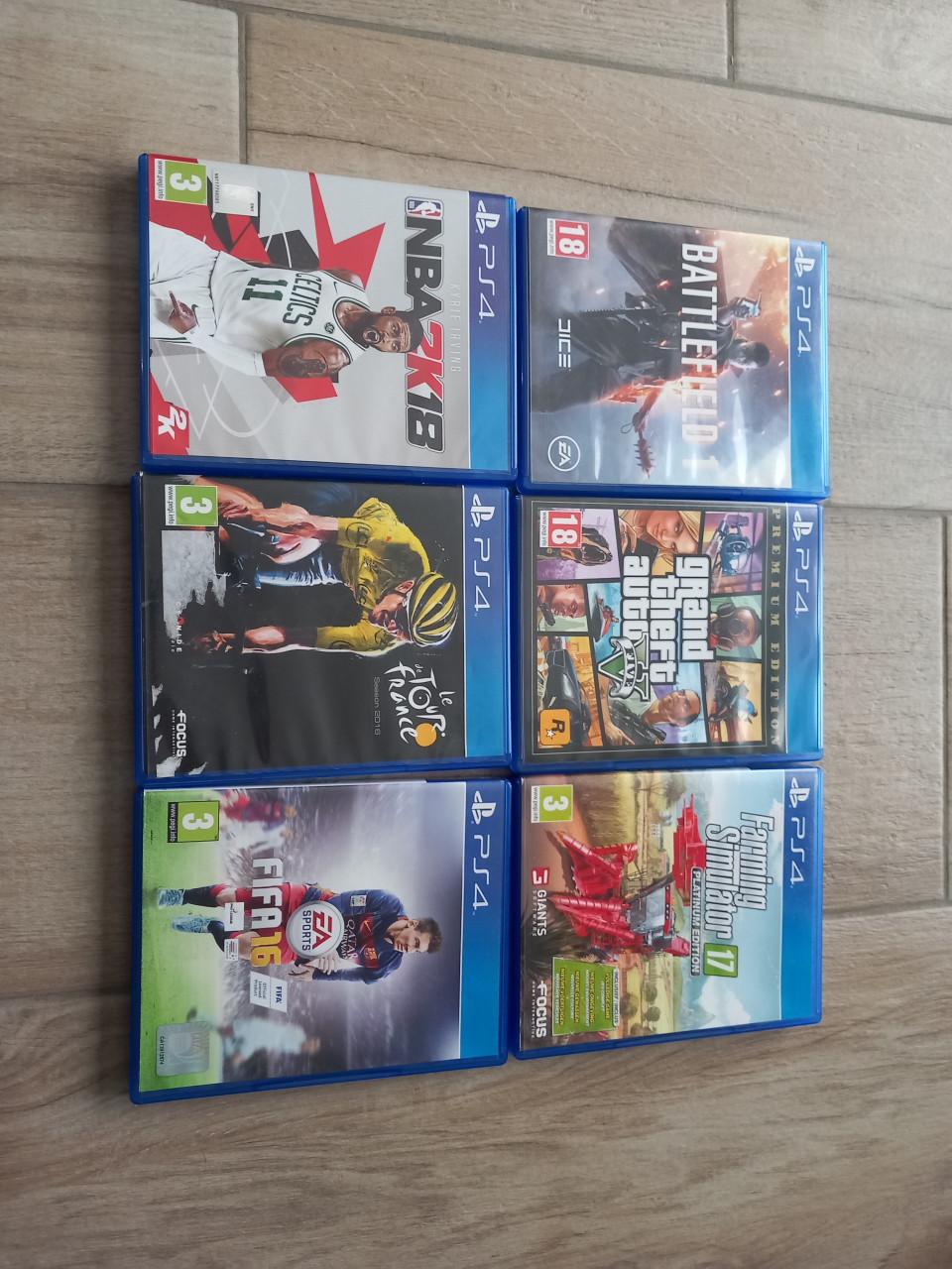 Complete PlayStation 4 Pro + controllers.