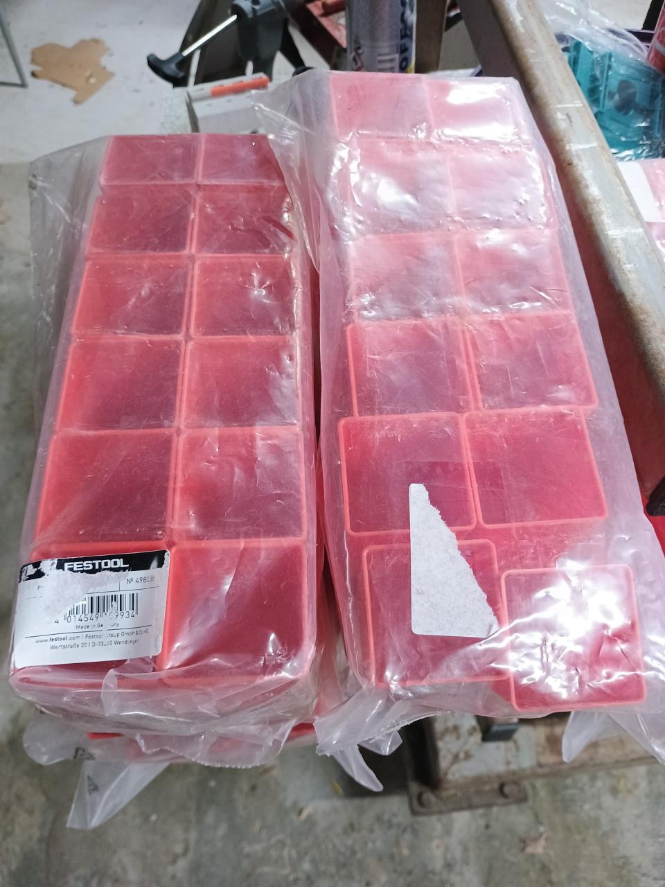8 zakjes van 12 stuks festool systainer bakjes 53 x53 x 70