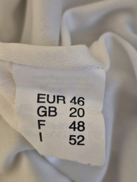 Zomerrok print blauw met crème maat 48