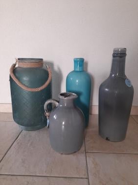 Mooie set  H&S  flessen / kruiken / potten / vazen ( z.g.a.n.)