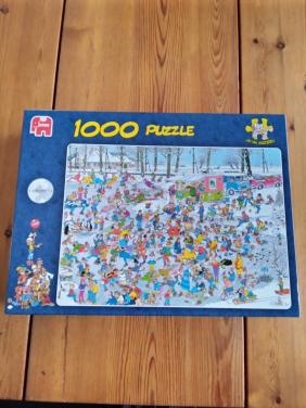 Jan van Haasteren Op glad ijs 1000 st.