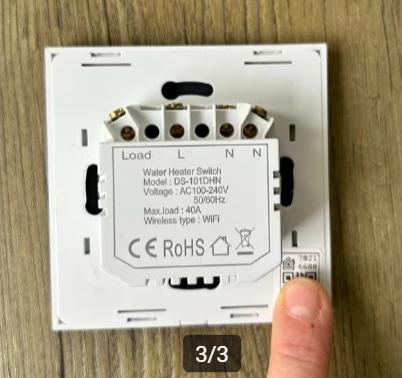 Zigbee intelligente boilerschakelaar - 40Amp