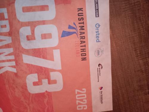 Startbewijs kustmarathon wandelen