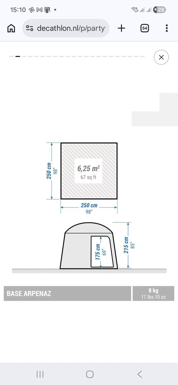 Quechua Opblaasbare Tent Air Seconds 8.4 - 8 Personen