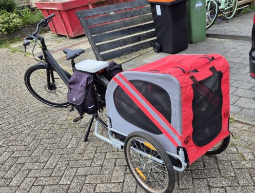 Fietskar voor honden