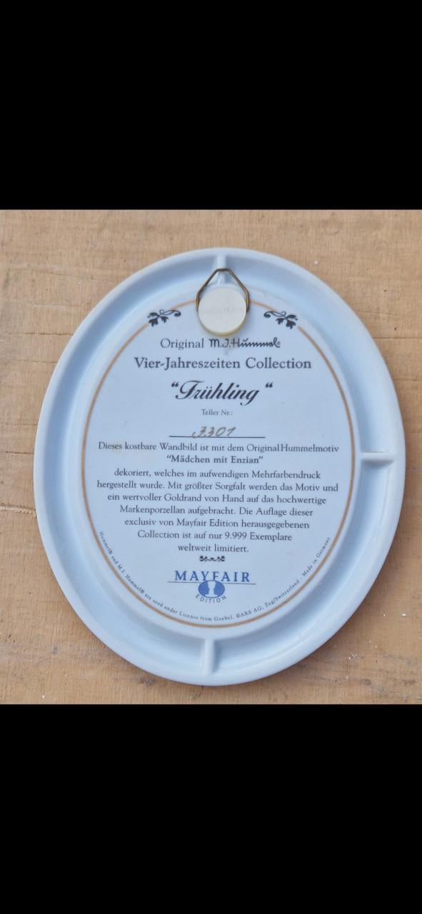 Bordjes Hummel, de 4 jaargetijden