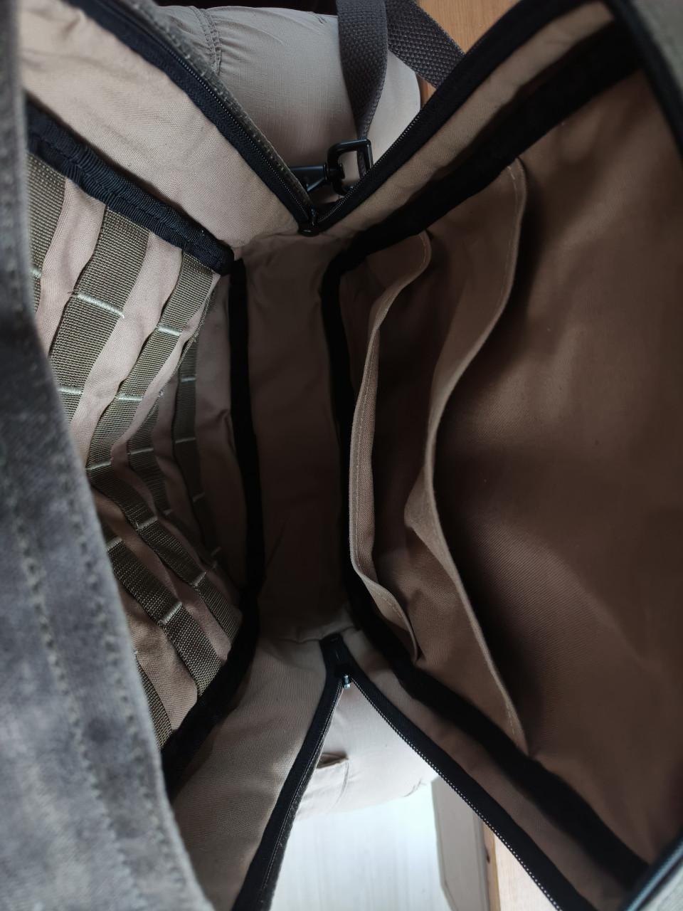 Nutsac waxed jute luxe schoudertas, als nieuw
