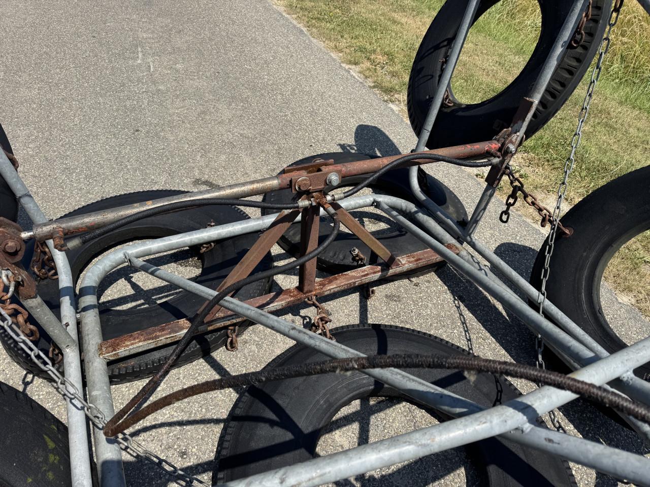 Bandensleep 4 Mtr Hydr.opklapbaar