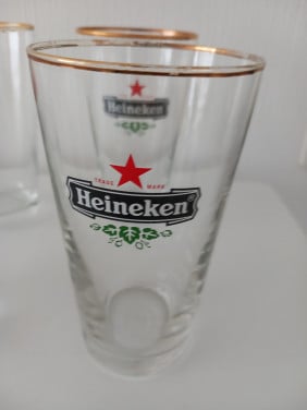 Bierglazen emmer/vaasje Amstel/heineken