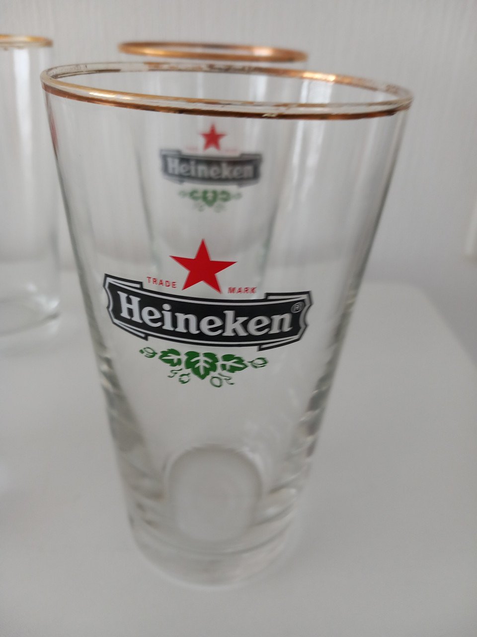 Bierglazen emmer/vaasje Amstel/heineken