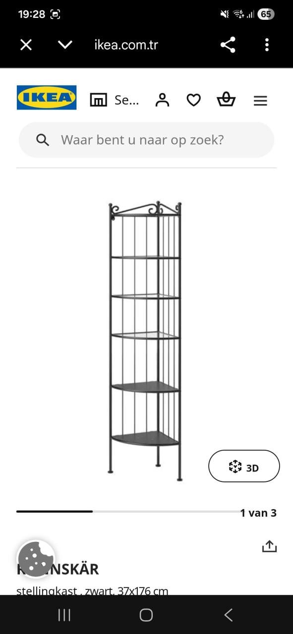 Hoekkastje/rek Ikea