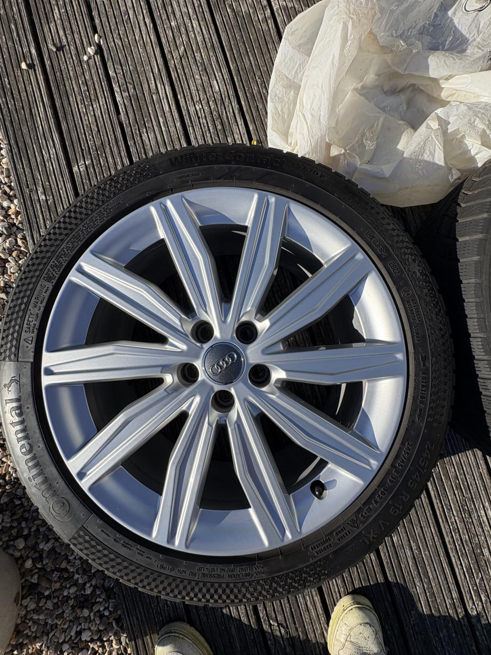 Originele Audi velgen met Conti Winter Contact banden