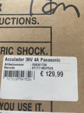 Fiets Accu oplader , nieuw in doos