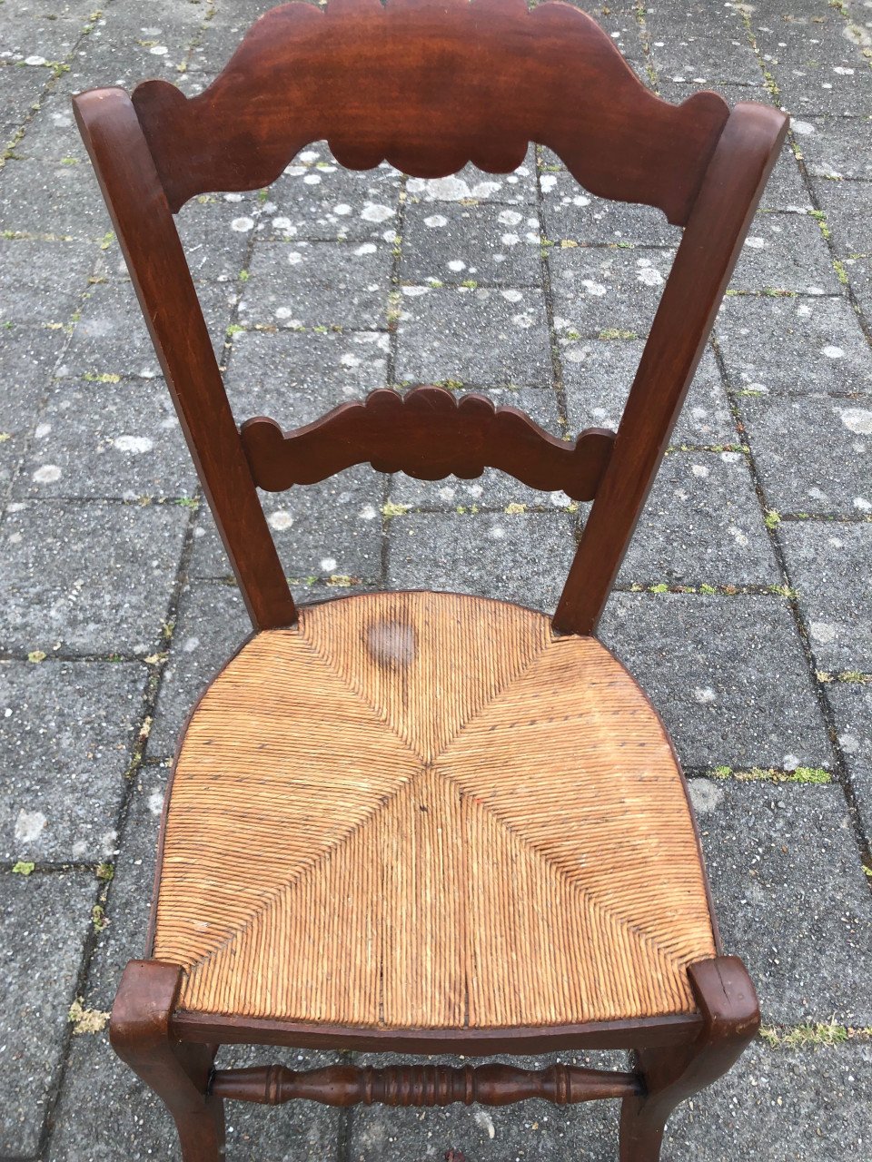 Oude boeren stoel.