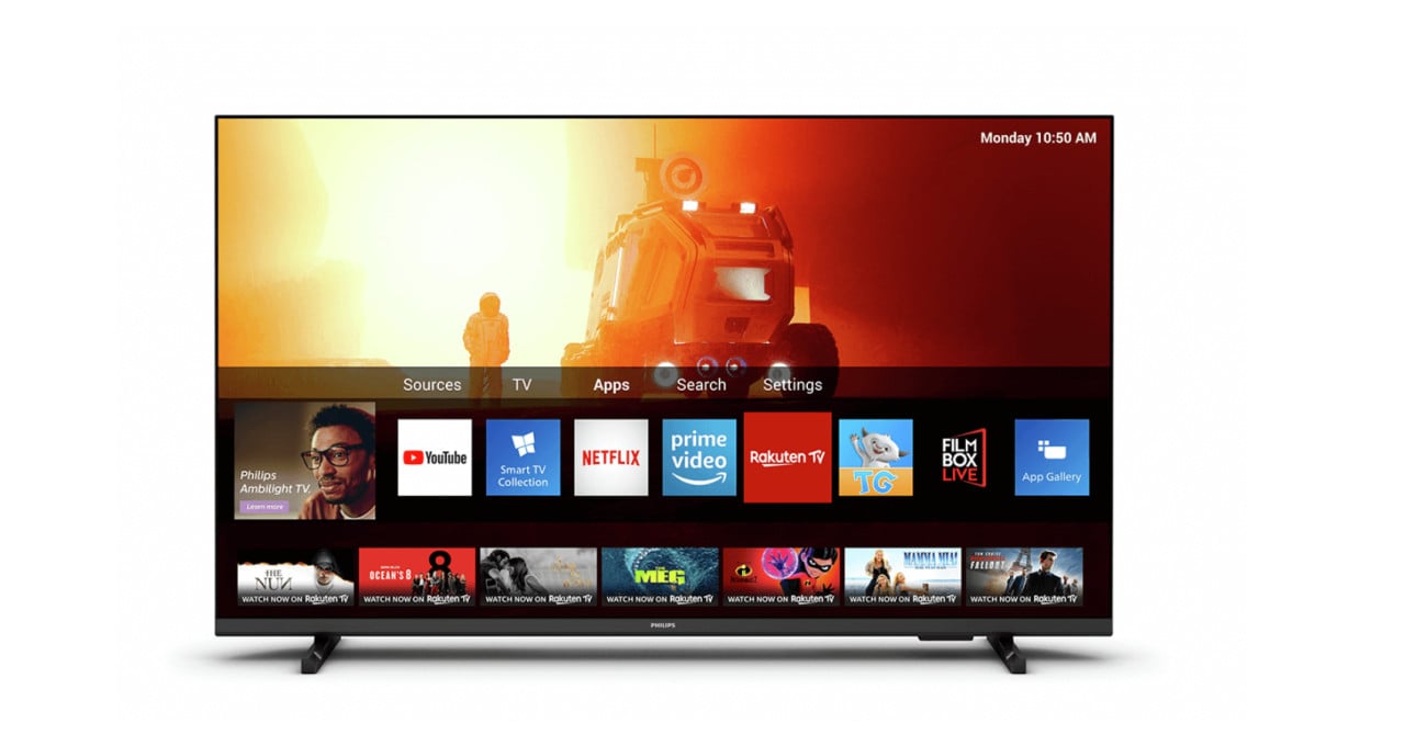 Hele nette Slanke Philips 43 Inch 109cm 4K UHD Smart TV