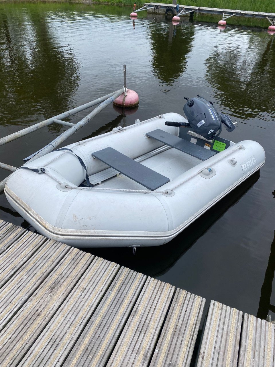 Brig rubberboot met Yamaha 4pk 4takt moter