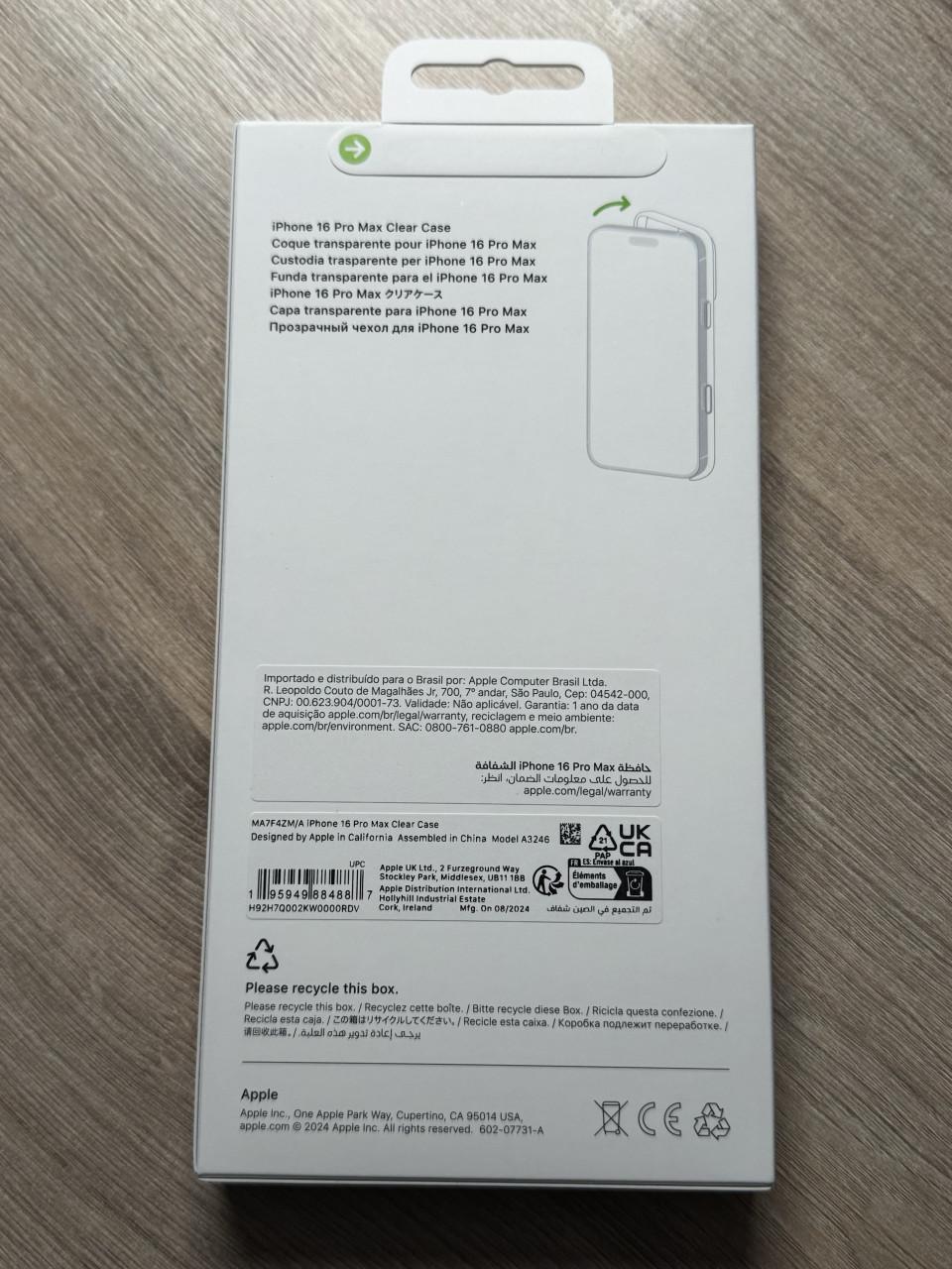 Clear case MagSafe hoes Apple iphone16 pro max