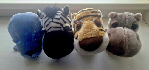 4 knuffeldieren Big Headz