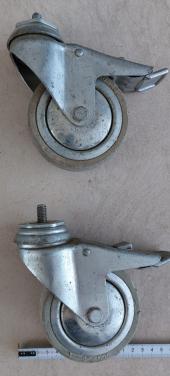 ZWENKWIELEN met rem (2 stuks)