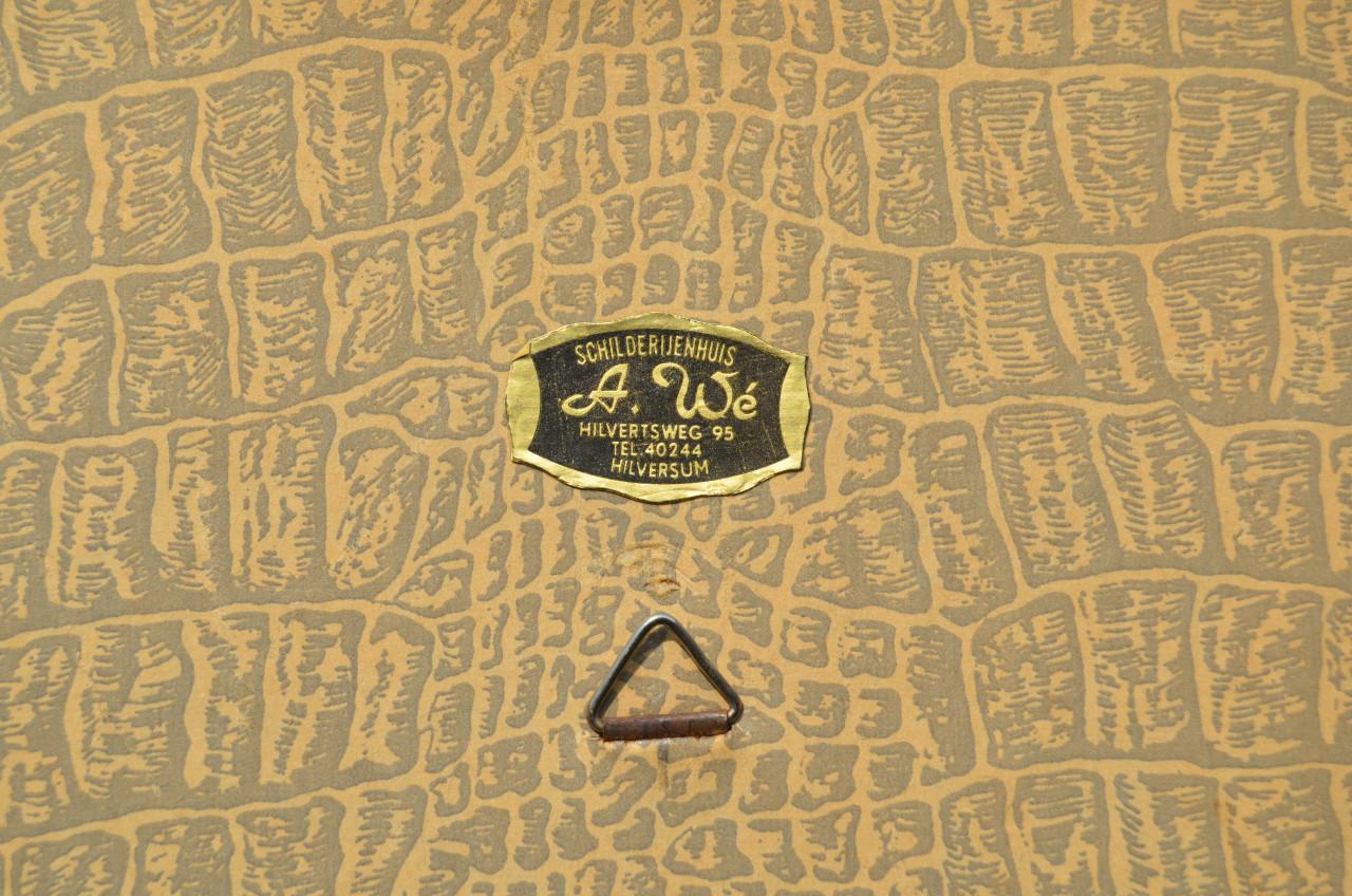 Afbeelding van een Afrikaans tafereeltje gesigneerd 'HM' (1)