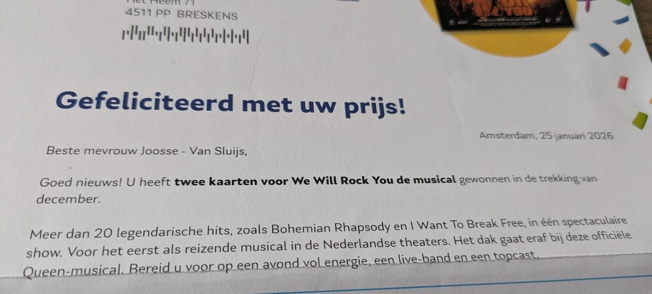 Ticket musical Queen - 2 pers.