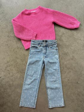 Setje broek met trui maat 122