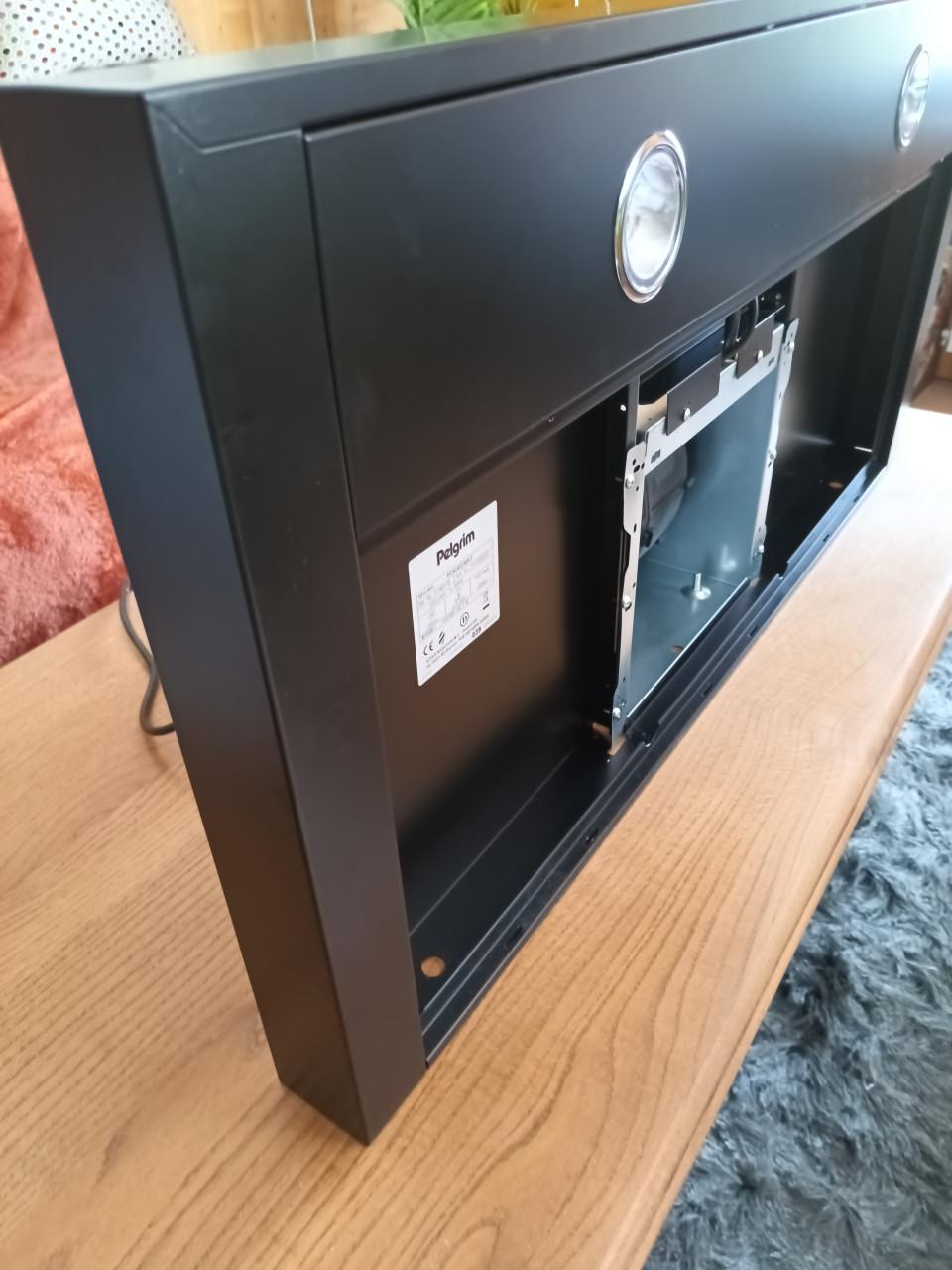 Afzuigkap Pelgrim BSK962 mat zwart 90 cm breed NIEUW