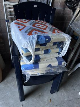 Nieuwe Tuinstoelen 6 stuks van hoogwaardig kwaliteit met kussen