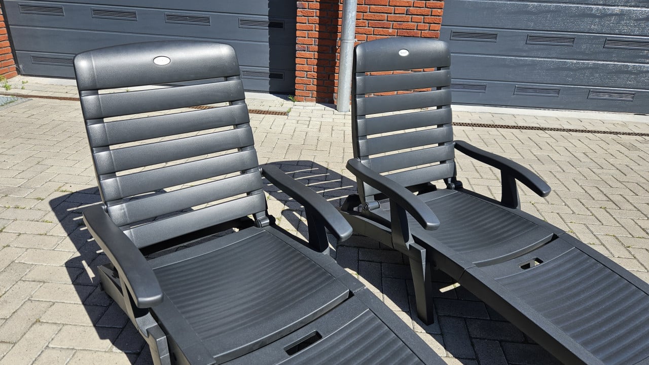 HARTMAN ligbed stoelen met kussen (2x)