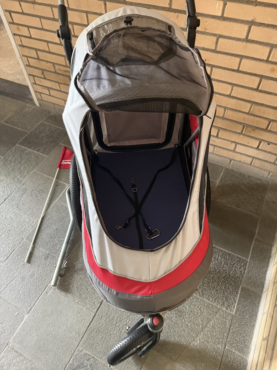 Zgan honden fietskar buggy InnoPet Sporty Dog Trailer Deluxe