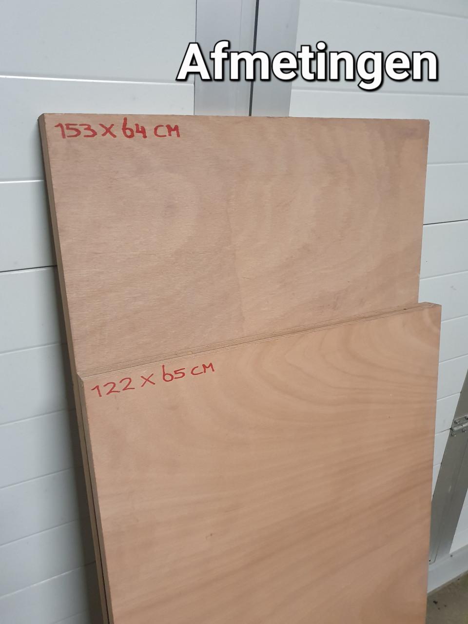 2x Multiplex plaat 40mm voor werkbank, keuken, schuur of garage.