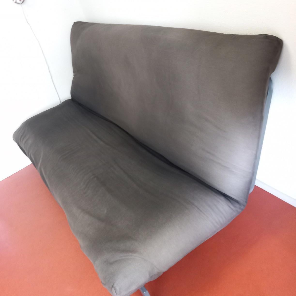 Slaapbank zwart 200 x 140 cm