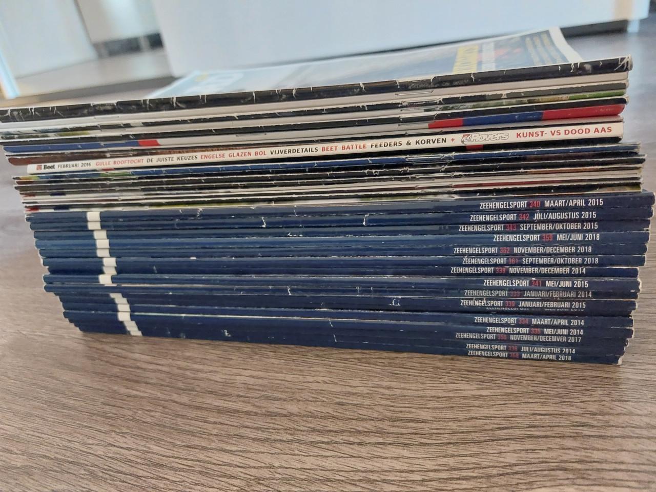 Zeehengelsport en visbladen tijdschriften