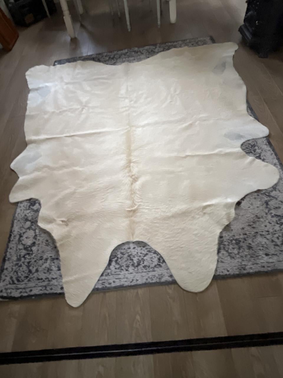 Vloerkleed , blonde koeienhuid