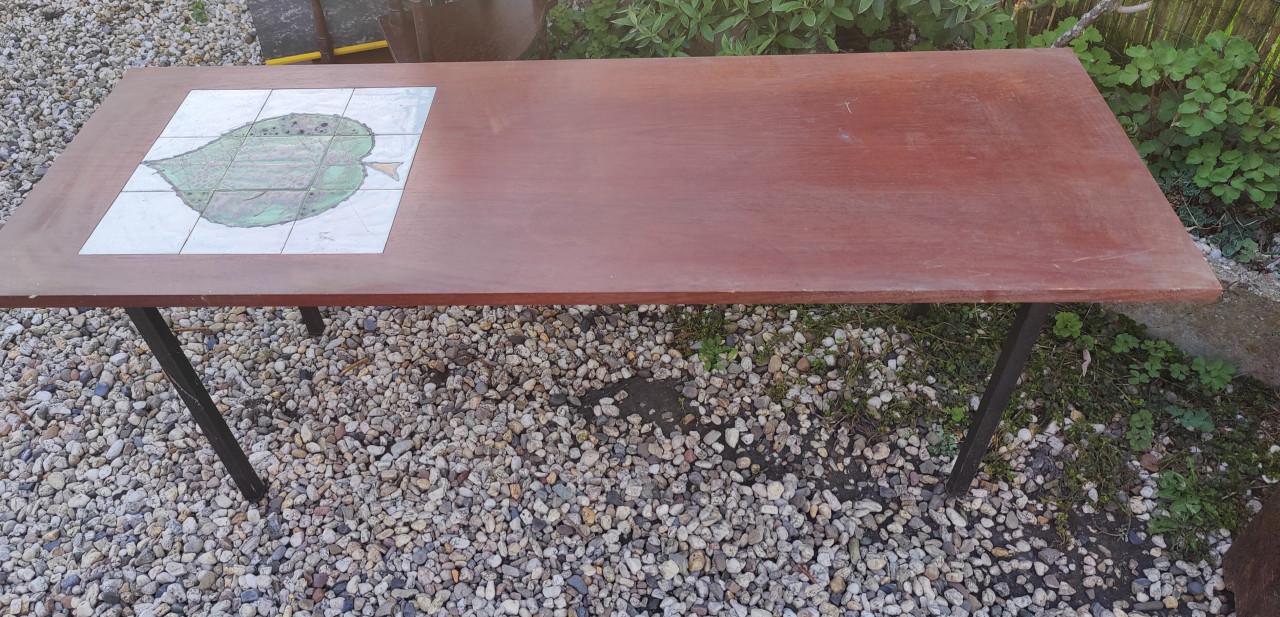 Salontafel met tegeltableau, jaren 60