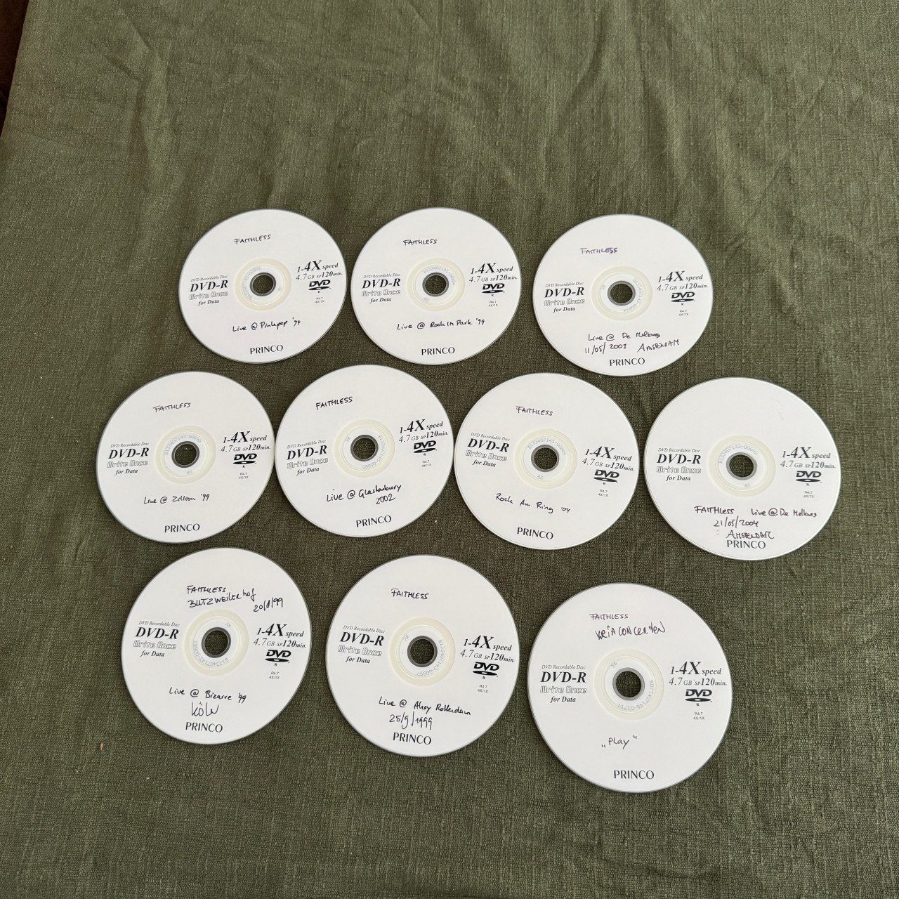 Faithless DVD concert opnamen