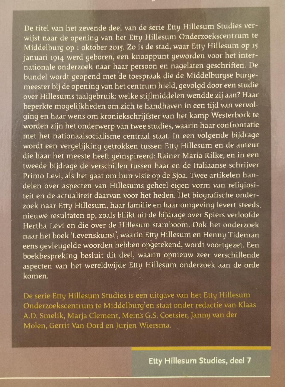 Etty Hillesum - weer thuis in Middelburg