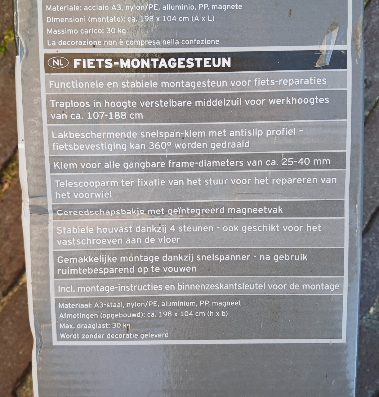 Fietsmontagestandaard