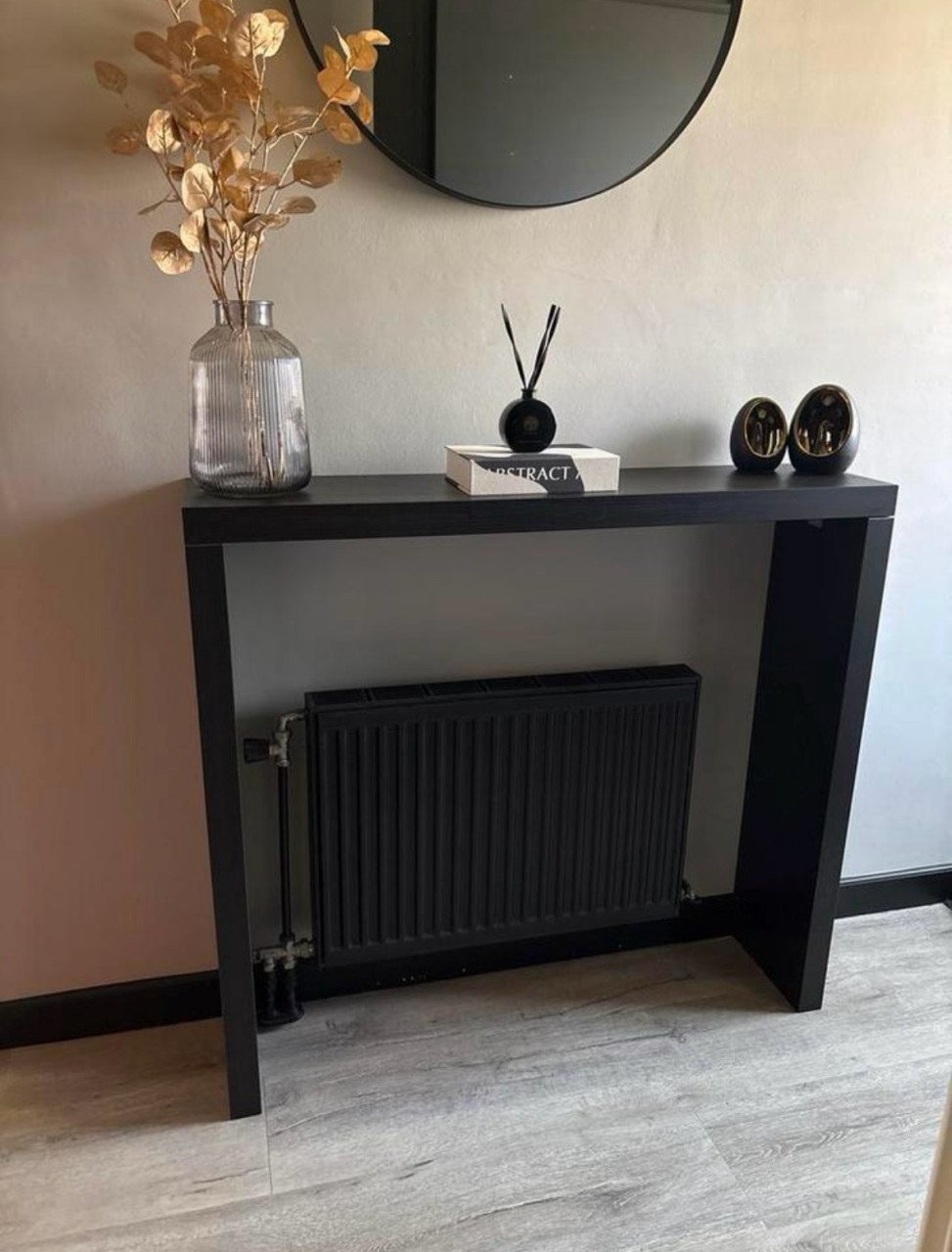 Zwarte bijzettafel / wandtafel