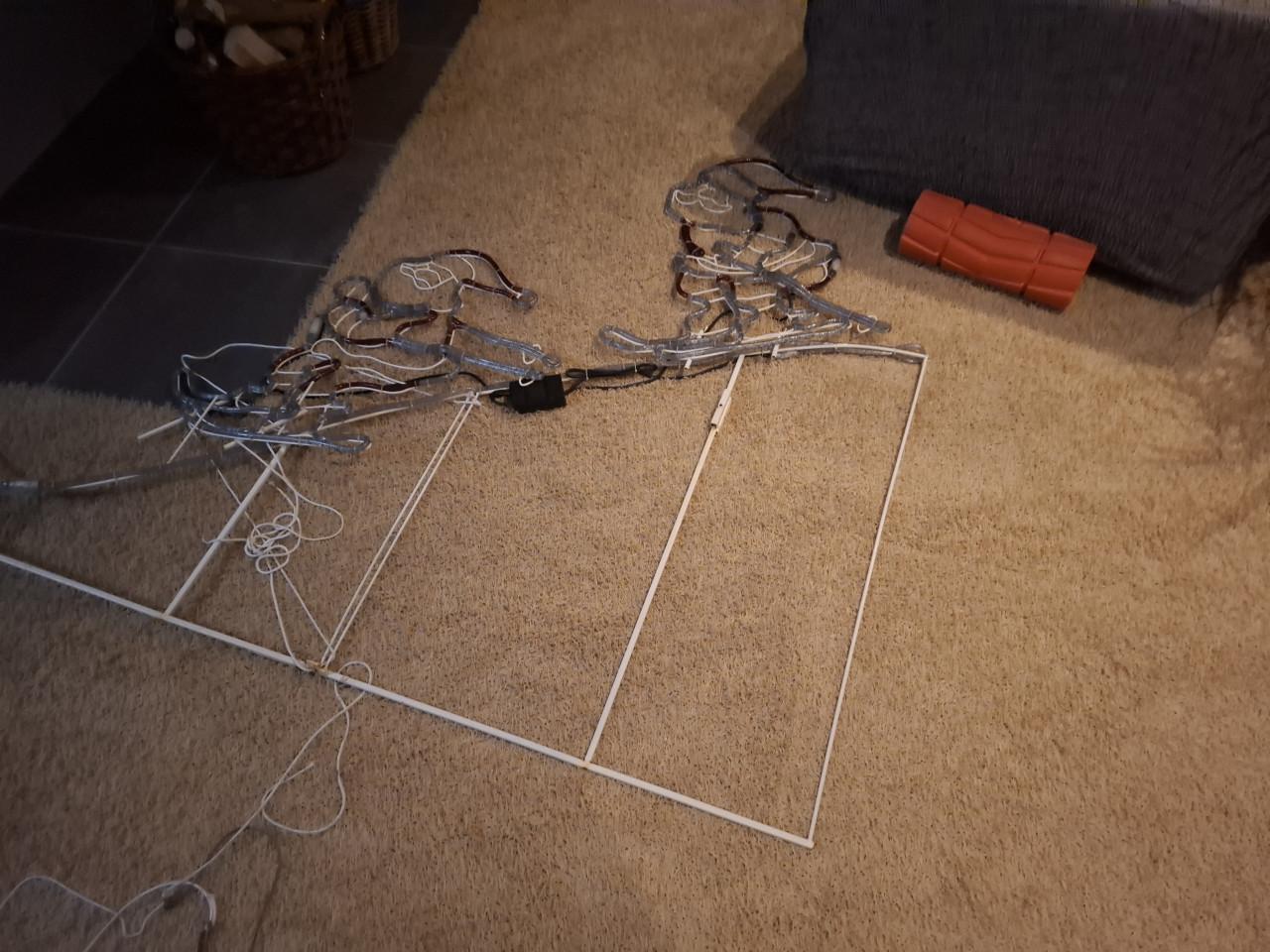 Grote buiten kerst verlichting huis of winkel