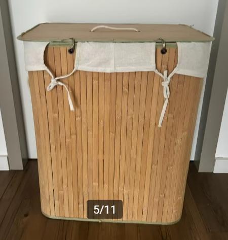 Wasmand met 2 vakken