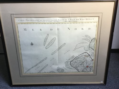 Antiek kopergravure uit 1748