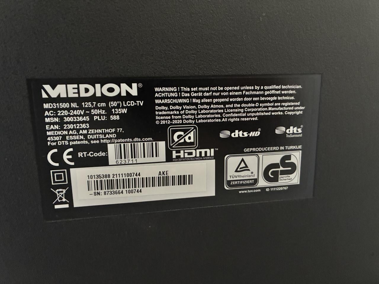 Medion 50 inch 4K Smart TV - Zeer goede staat