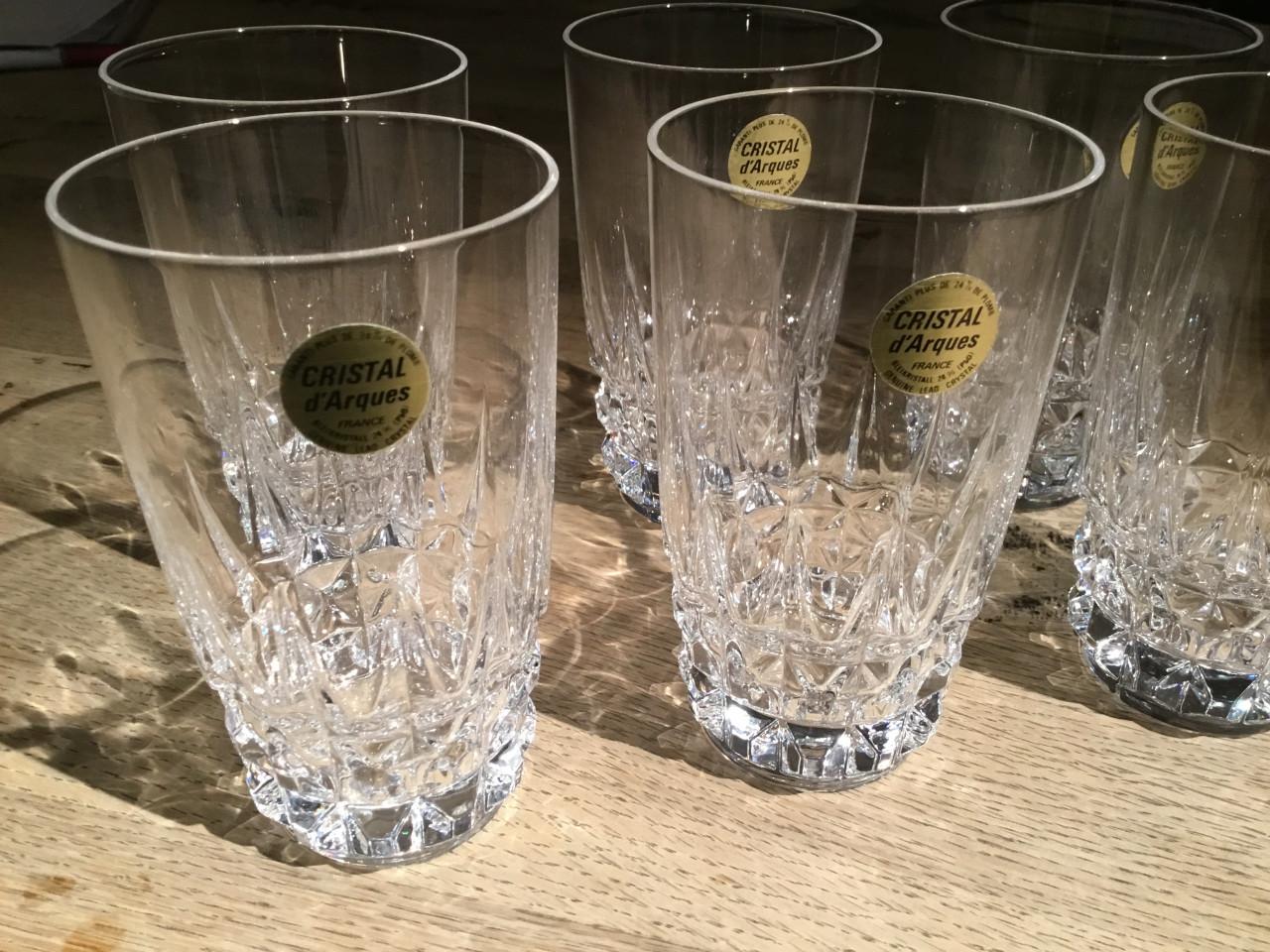 6 Kristallen Glazen Cristal D,Arques