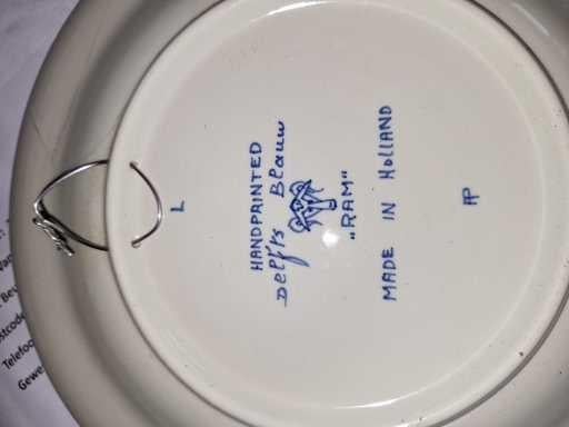 4 delfs blauwe borden