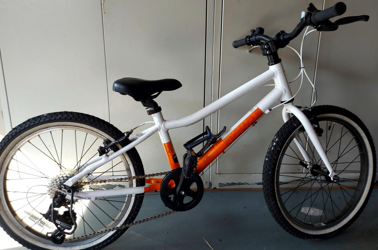 Kinder fietsje . Pinnacle  met 20 "wielen. Geen brol