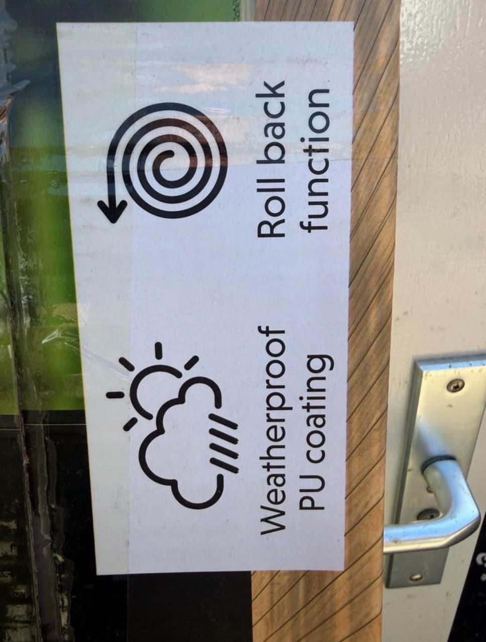 Uit trekbaar tuinscherm