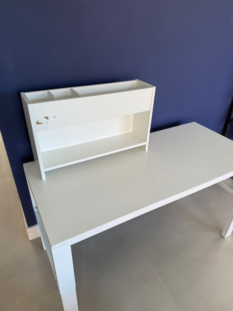 Kinderbureau Ikea wit in hoogte verstelbaar