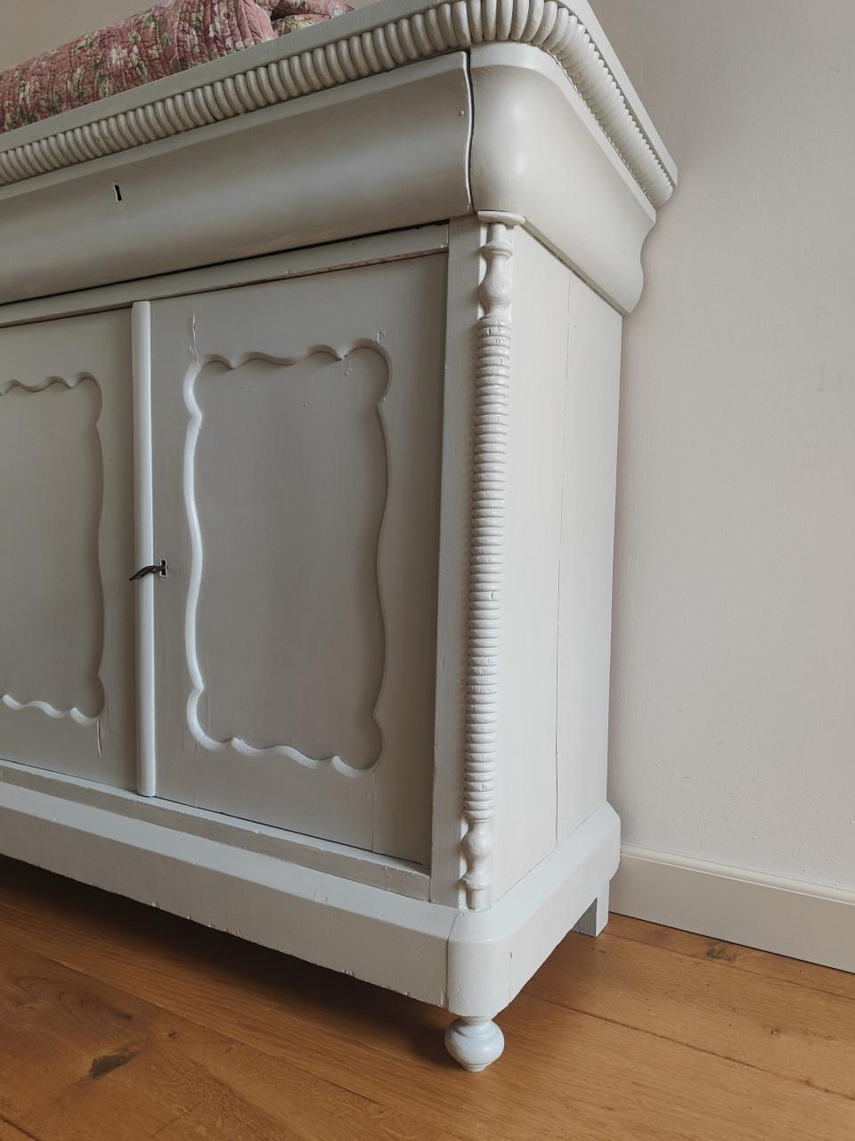 Mooie brocante Biedermeier kast